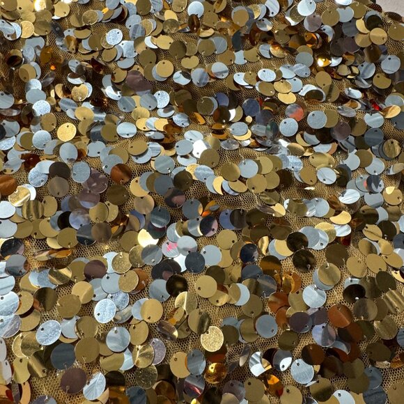 WEISSMAN Gold Sequin Confetti Shorts Dance Costume - Picture 2 of 8